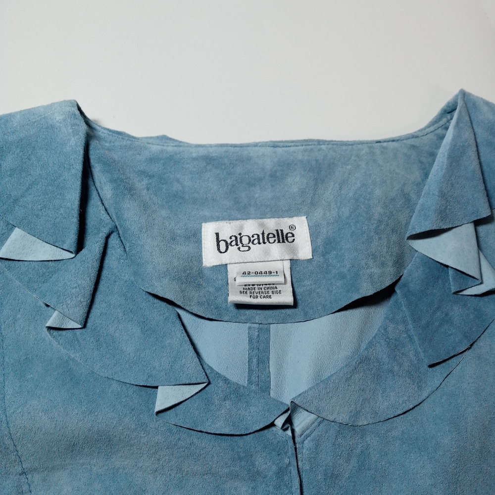 Bagatelle shirt blue suede vintage - Picture 3 of 9